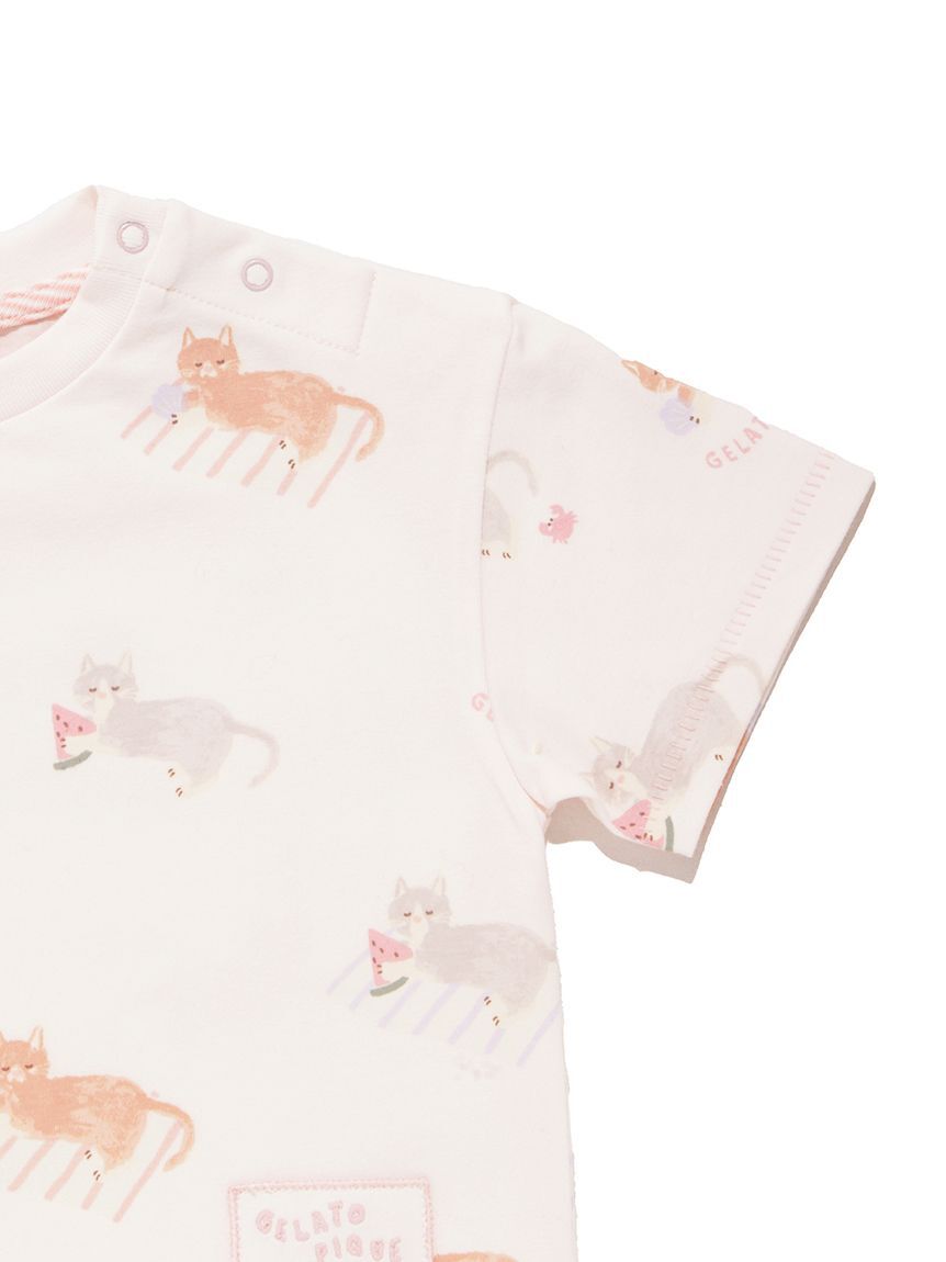 GELATO PIQUE KIDS & BABY「【BABY】シーサイドキャット柄半袖Tシャツ」|その他ベビーウェア|