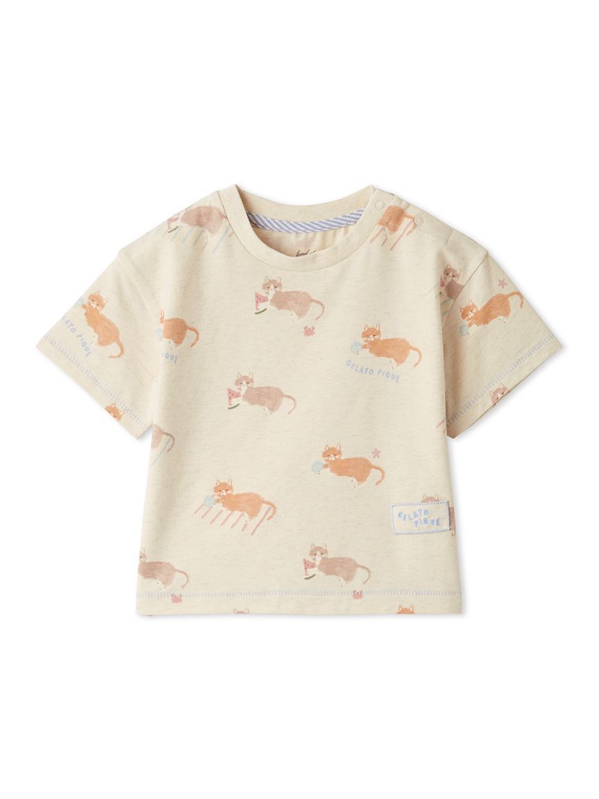 GELATO PIQUE KIDS & BABY「【BABY】シーサイドキャット柄半袖Tシャツ」|その他ベビーウェア|