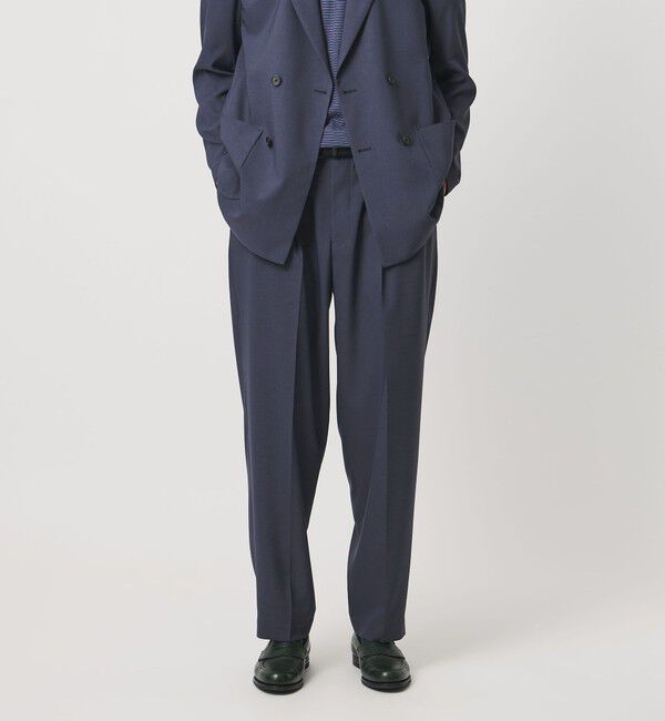 UNITED ARROWS「＜District＞ポリエステル トロピカル バレル ワイドパンツ」|スラックス|