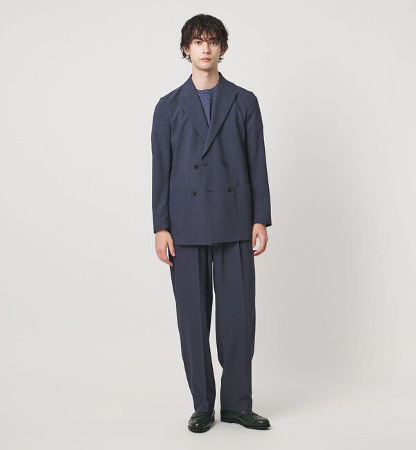 UNITED ARROWS「＜District＞ポリエステル トロピカル バレル ワイドパンツ」|スラックス|