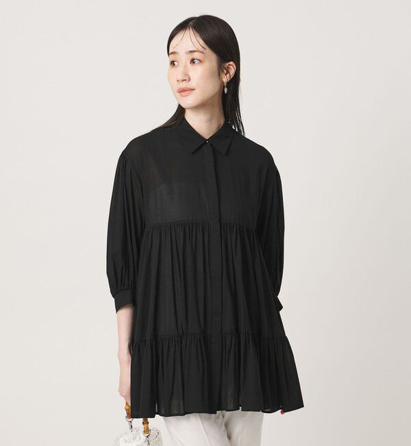 UNITED ARROWS「ボイル ティアード チュニック」|シャツ・ブラウス|