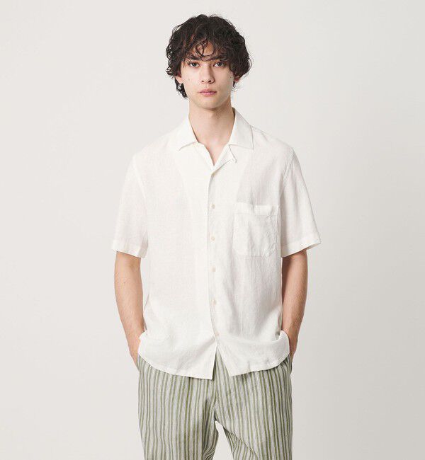 UNITED ARROWS「＜GUY ROVER＞ドロップ ショートスリーブ シャツ」|シャツ・ブラウス|OFF WHITE