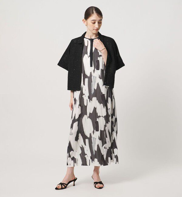 UNITED ARROWS「メッシュ スパングル カーディガン ‐ウォッシャブル‐」|カーディガン|