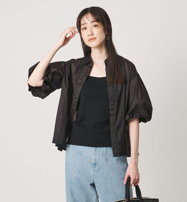 UNITED ARROWS「シアー タフタ ブラウス ‐はっ水 ウォッシャブル‐」|シャツ・ブラウス|