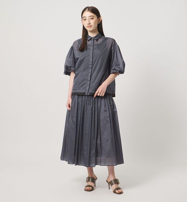 UNITED ARROWS「シアー タフタ ブラウス ‐はっ水 ウォッシャブル‐」|シャツ・ブラウス|