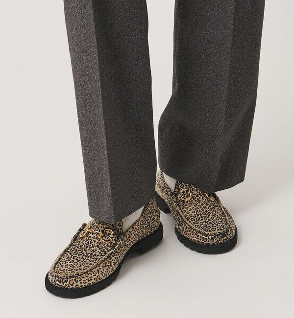 UNITED ARROWS「【別注】＜Paraboot＞レオパード ビットローファー」|ローファー|