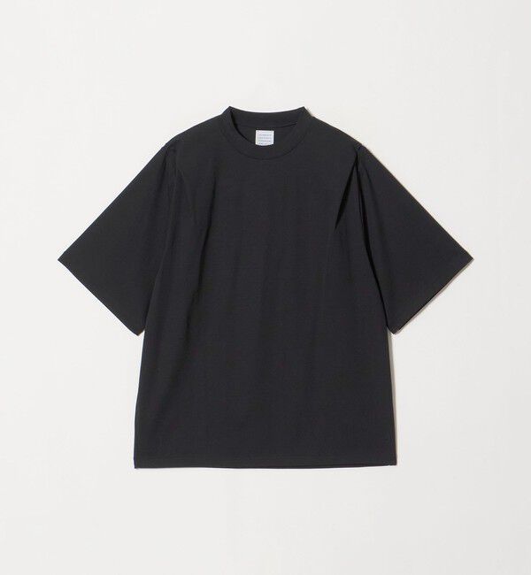 UNITED ARROWS「＜GOOD PEOPLE GOOD STITCHING GOOD PRODUCT＞タック ショルダー ショートスリーブ Tシャツ」|Tシャツ・カットソー|BLACK
