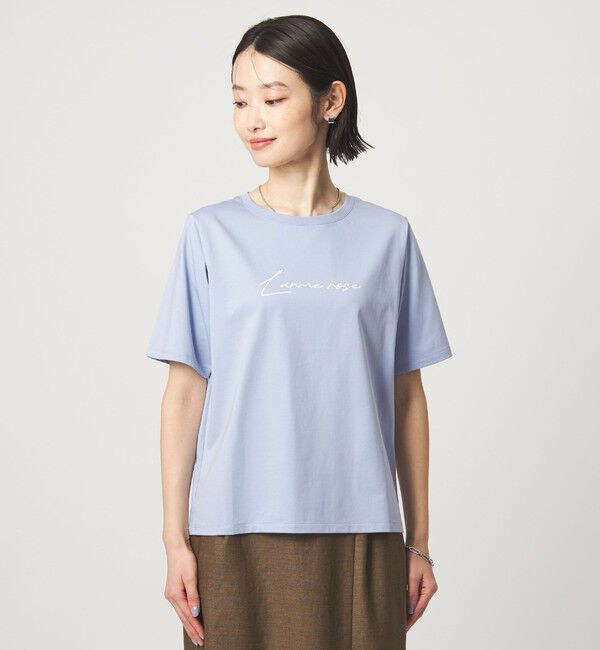 UNITED ARROWS green label relaxing「ロゴ ショートスリーブ プルオーバー カットソー 接触冷感」|Tシャツ・カットソー|