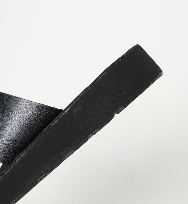 UNITED ARROWS green label relaxing「レザーライク 2ストラップ サンダル」|サンダル|