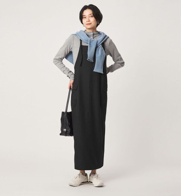 UNITED ARROWS green label relaxing「【別注】＜UNIVERSAL OVERALL＞エプロン ジャンパースカート」|ジャンパースカート|BLACK
