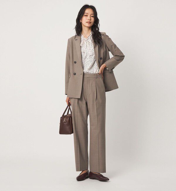 UNITED ARROWS green label relaxing「［size SHORT/TALLあり］カチリラ ストレート パンツ ウォッシャブル ストレッチ」|スラックス|
