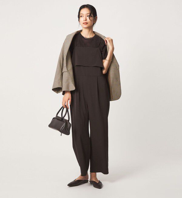 UNITED ARROWS green label relaxing「［size SHORT/TALLあり］レイヤード オールインワン ストレッチ」|オールインワン|