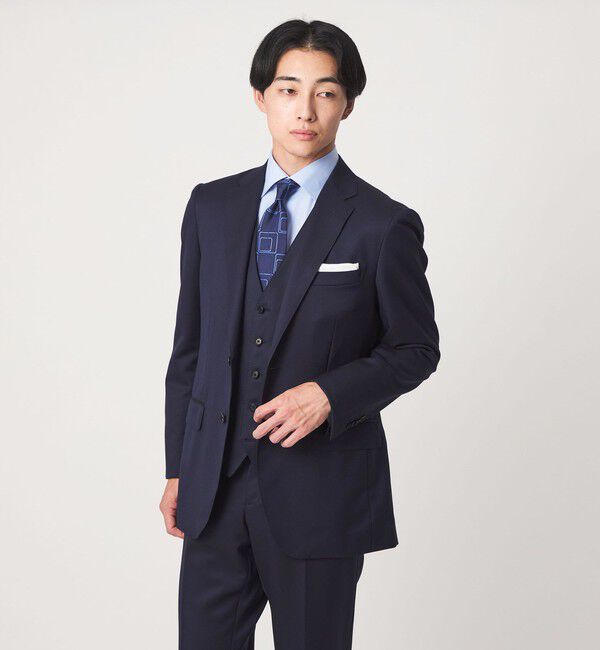 UNITED ARROWS green label relaxing「REDA サージ 2B RV スーツジャケット」|スーツ|NAVY