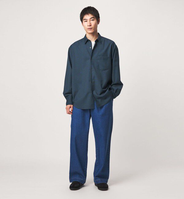 UNITED ARROWS green label relaxing「ウォッシャブル ビエラチェック ジャストルーズ 長袖 シャツ」|シャツ・ブラウス|