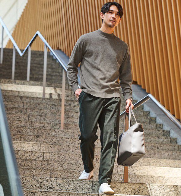 UNITED ARROWS green label relaxing「【WEB限定】JUST fit ハイゲージ ジャケイン モックネック ニット」|ニット・セーター|