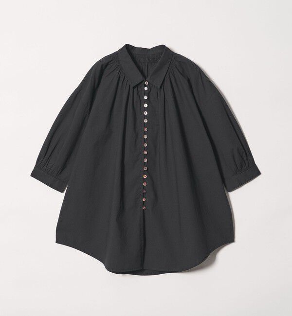 STEVEN ALAN「＜Steven Alan＞コットン ポプリン ギャザー ブラウス」|シャツ・ブラウス|