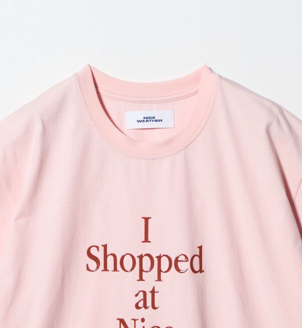 NICE WEATHER「＜NICE WEATHER＞タイポグラフィ Tシャツ」|Tシャツ・カットソー|