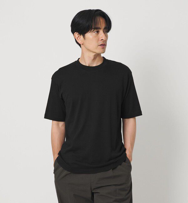 BEAUTY&YOUTH UNITED ARROWS「コットン カシミヤ クルーネック Tシャツ ウォッシャブル」|Tシャツ・カットソー|