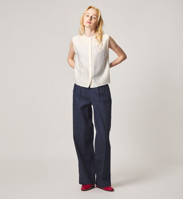 STEVEN ALAN「＜Steven Alan＞レース ノースリーブ ブラウス」|チュニック|