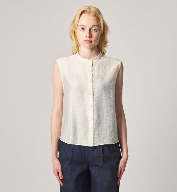 STEVEN ALAN「＜Steven Alan＞レース ノースリーブ ブラウス」|チュニック|