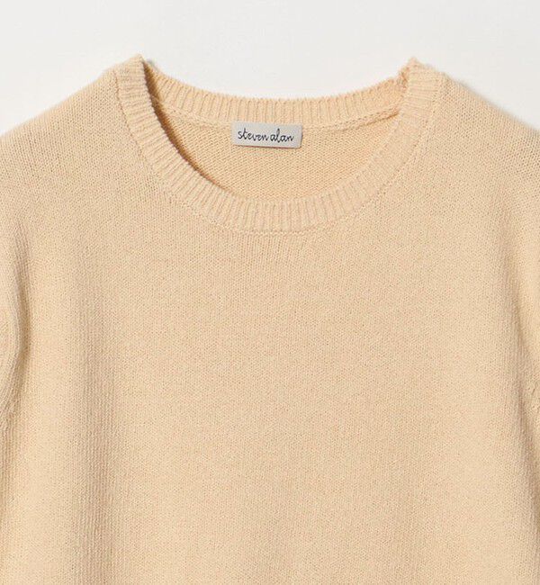 STEVEN ALAN「＜Steven Alan＞ハーフスリーブ ニット プルオーバー」|ニット・セーター|