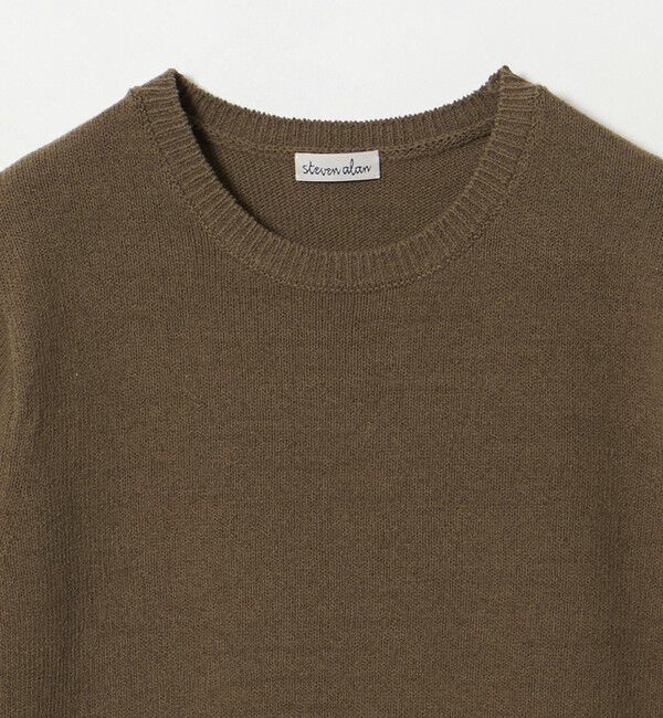 STEVEN ALAN「＜Steven Alan＞ハーフスリーブ ニット プルオーバー」|ニット・セーター|