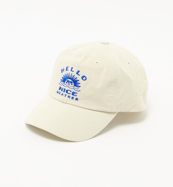 NICE WEATHER「【別注】＜HELLO SUNRISE＞ ロゴ ベースボールキャップ」|キャップ・キャスケット|
