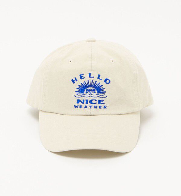 NICE WEATHER「【別注】＜HELLO SUNRISE＞ ロゴ ベースボールキャップ」|キャップ・キャスケット|