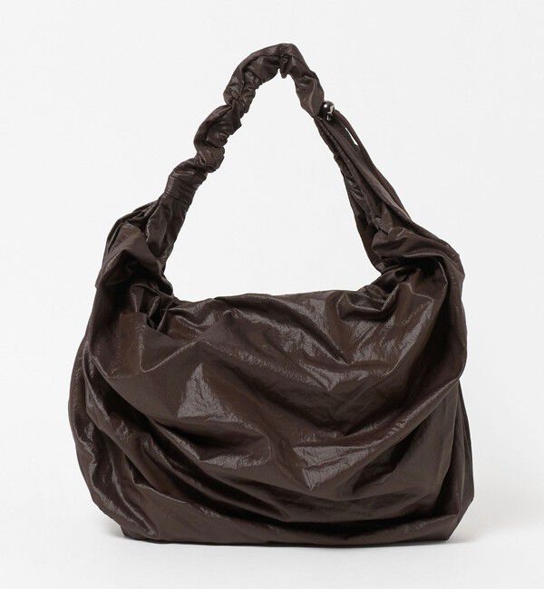 NICE WEATHER「＜ACOC＞グロッシー ミッドタングルツイスト バッグ」|ショルダー・メッセンジャー|MD.BROWN