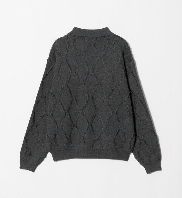 BEAUTY&YOUTH UNITED ARROWS「フリンジ パターン スキッパー ニット」|ニット・セーター|