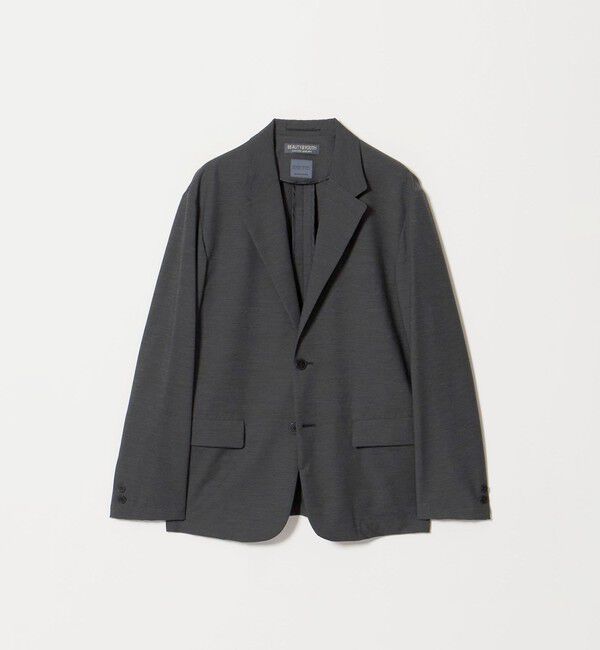 BEAUTY&YOUTH UNITED ARROWS「MIXED-WOOL 2B コンフォート ジャケット タテヨコストレッチ ウォッシャブル セットアップ対応」|テーラードジャケット|