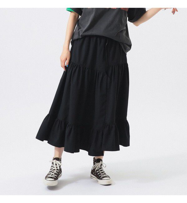 BEAMSBOY「【別注】Gramicci / パネル スカート」|スカート|BLACK