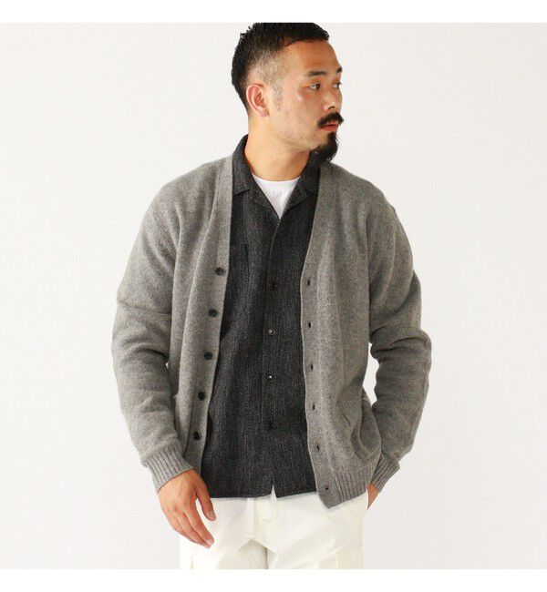 BEAMS PLUS「Cardigan Elbow Patch 7G」|ニット・セーター|