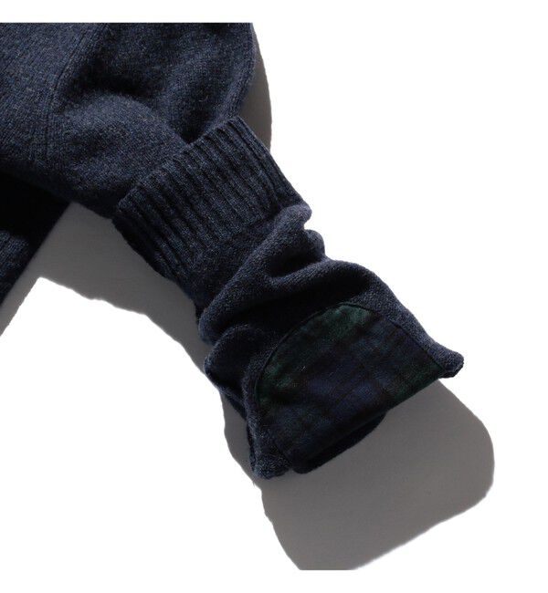 BEAMS PLUS「Cardigan Elbow Patch 7G」|ニット・セーター|