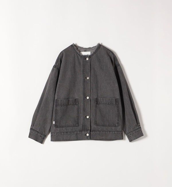 SHIPS any「《一部予約》SHIPS any: ノーカラー デニム ブルゾン［SHIPS any DENIM］」|デニムジャケット|