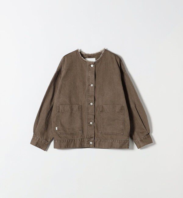 SHIPS any「《一部予約》SHIPS any: ノーカラー デニム ブルゾン［SHIPS any DENIM］」|デニムジャケット|