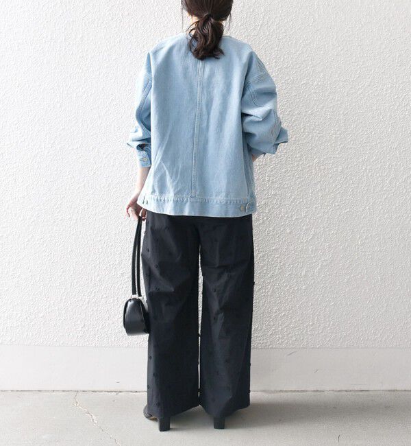 SHIPS any「《一部予約》SHIPS any: ノーカラー デニム ブルゾン［SHIPS any DENIM］」|デニムジャケット|