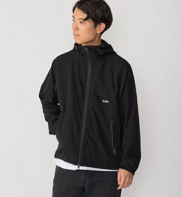 SHIPS「【WEB限定】SHIPS:〈UVカット〉フーディー ジップ ジャケット」|その他|ブラック
