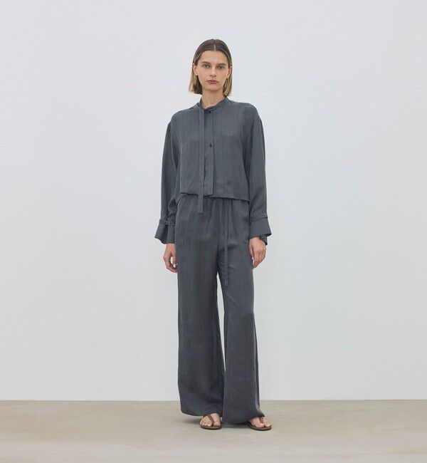 DES PRES「フィブリルストライプ ロングベルデッドギャザーパンツ」|その他|