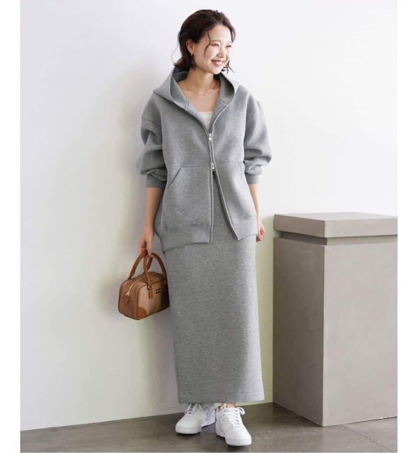 SLOBE IENA「《店舗・WEB限定カラー有り/シルバージップ/追加》ボリュームジップアップフーディー」|パーカー|