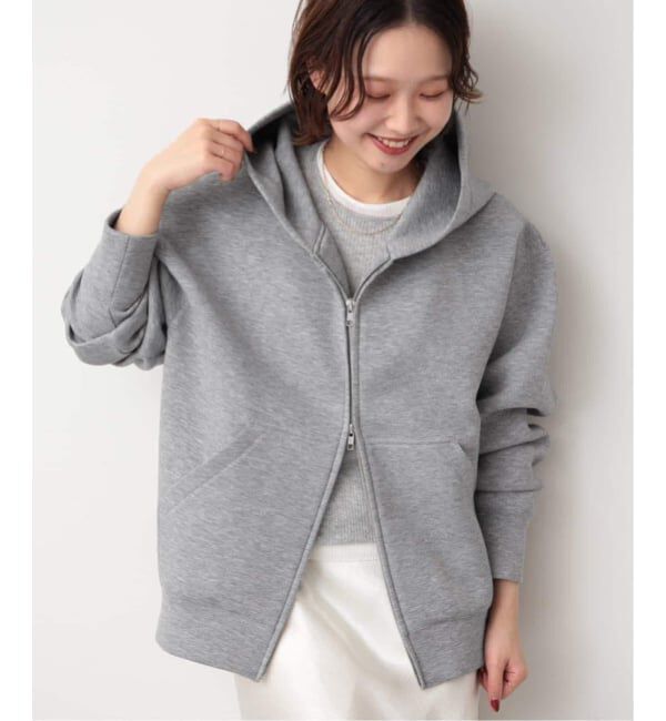 SLOBE IENA「《店舗・WEB限定カラー有り/シルバージップ/追加》ボリュームジップアップフーディー」|パーカー|