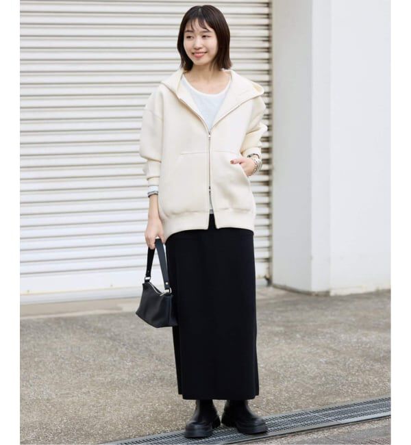 SLOBE IENA「《店舗・WEB限定カラー有り/シルバージップ/追加》ボリュームジップアップフーディー」|パーカー|