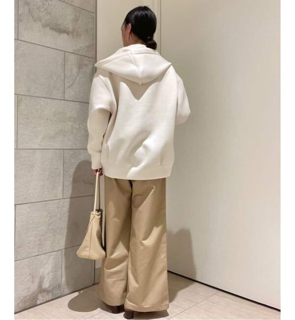 SLOBE IENA「《店舗・WEB限定カラー有り/シルバージップ/追加》ボリュームジップアップフーディー」|パーカー|