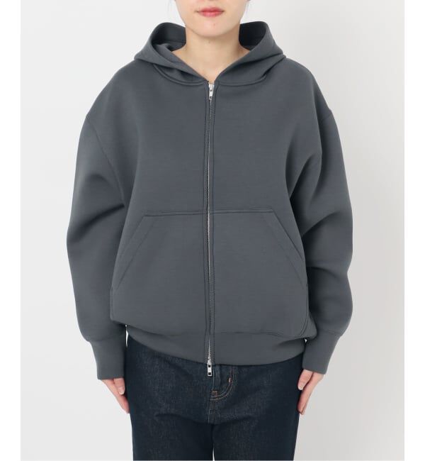 SLOBE IENA「《店舗・WEB限定カラー有り/シルバージップ/追加》ボリュームジップアップフーディー」|パーカー|