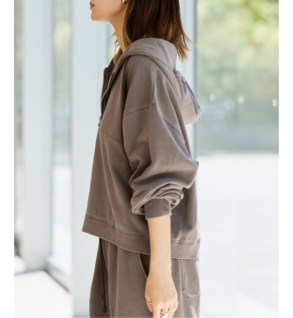 IENA LA BOUCLE「《予約》IENA LA BOUCLE ピグメントバイオジップパーカー」|パーカー|