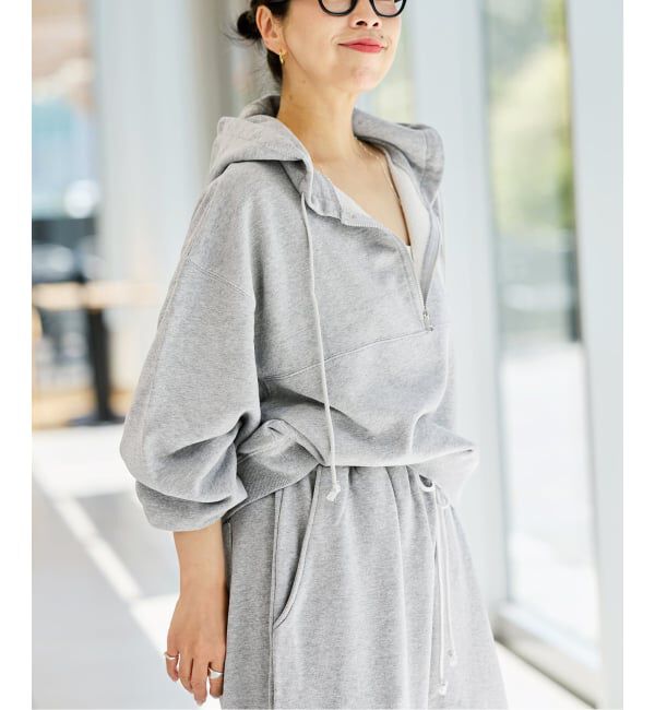 IENA LA BOUCLE「《予約》IENA LA BOUCLE ピグメントバイオジップパーカー」|パーカー|