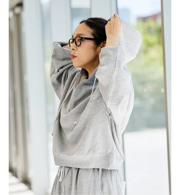 IENA LA BOUCLE「《予約》IENA LA BOUCLE ピグメントバイオジップパーカー」|パーカー|