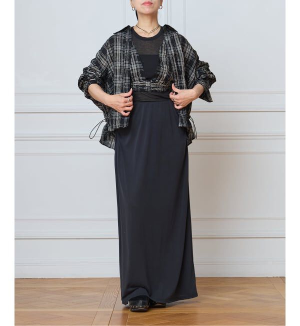 IENA LA BOUCLE「IENA LA BOUCLE キャッチワッシャーチェックビスチェ」|その他|