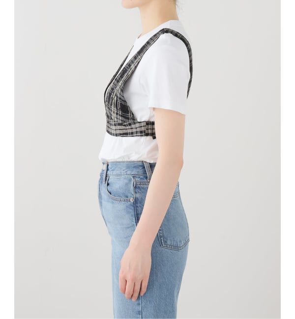 IENA LA BOUCLE「IENA LA BOUCLE キャッチワッシャーチェックビスチェ」|その他|