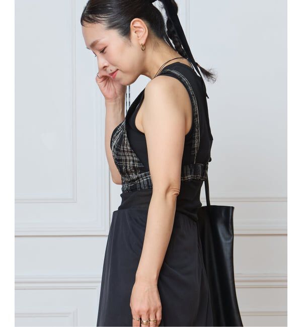 IENA LA BOUCLE「IENA LA BOUCLE キャッチワッシャーチェックビスチェ」|その他|